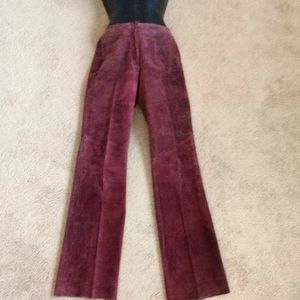 Vintage Venus Williams Leather Suede Long Pants